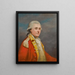 portretu dżentelmena - George Romney — oprawiony obraz na ścianie