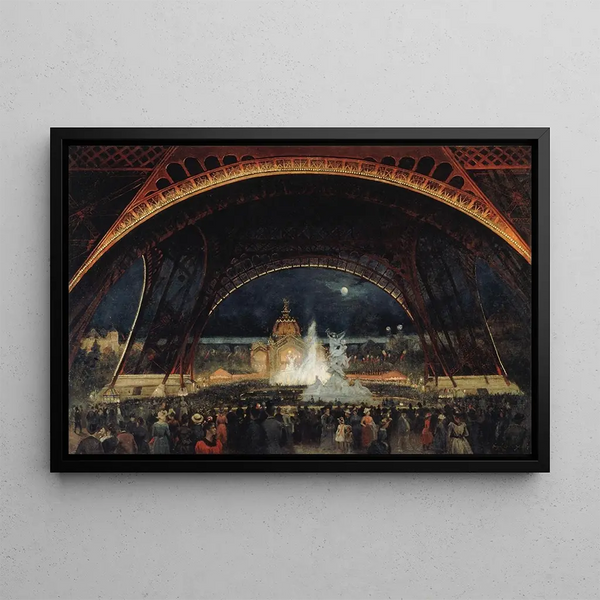 George Roux - Fte de nuit lExposition universelle de 1889 sous la tour Eiffel.webp