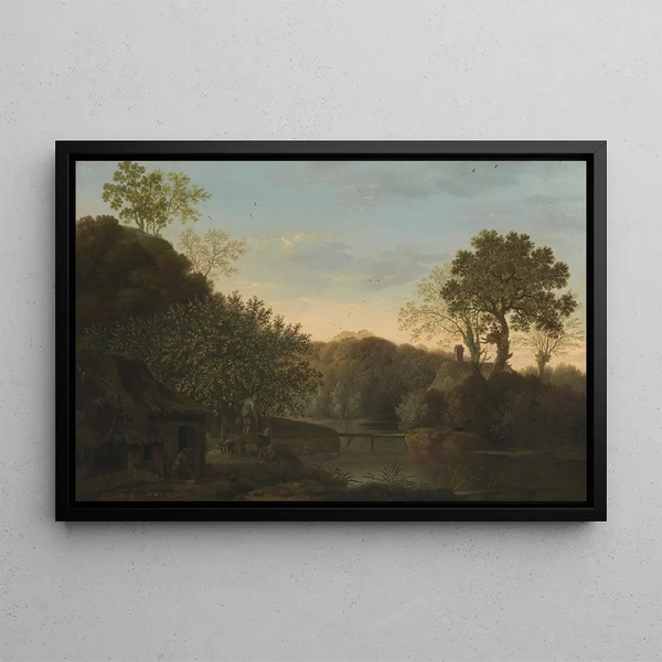 George Smith - An Autumn Landscape with Apple Pickers.webp