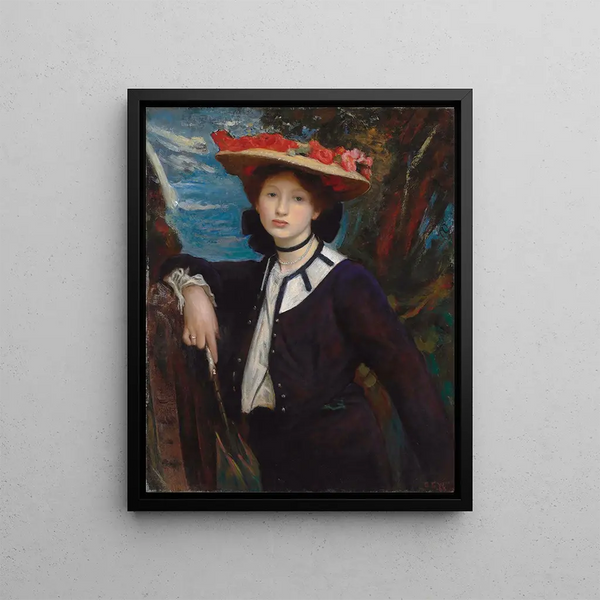 George Spencer Watson - Lady Holding A Parasol.webp