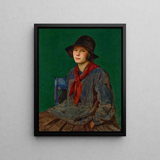 George Spencer Watson - Portrait of a girl.webp