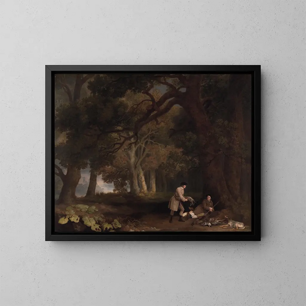 Un repos après la chasse - George Stubbs — oprawiony obraz na ścianie