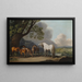 Juments et Poulains dans un paysage étendu - George Stubbs — oprawiony obraz na ścianie