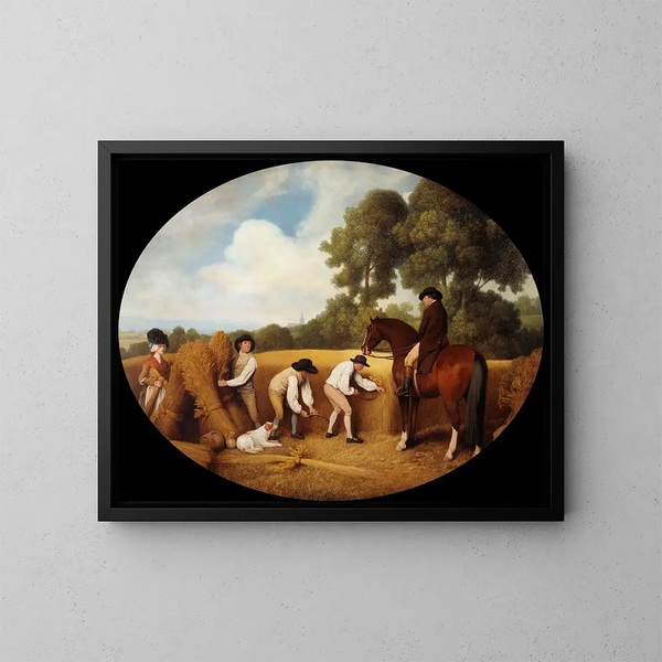 Moissonneurs - George Stubbs — oprawiony obraz na ścianie