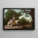 La Femme du fermier et le corbeau - George Stubbs — oprawiony obraz na ścianie