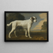 Biały pies Vicomte Gormanston - George Stubbs — oprawiony obraz na ścianie