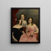Les trois sœurs Robinson - George Theodore Berthon — oprawiony obraz na ścianie