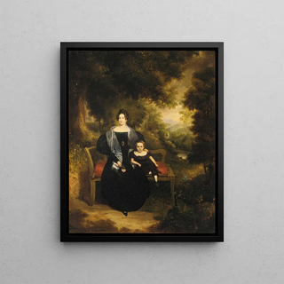 George W Twibill Jr - Portrait of a Lady and Child.webp