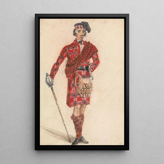 George Walker - Scotsman with Sword Modern Dress of a Highland Chieftan.webp
