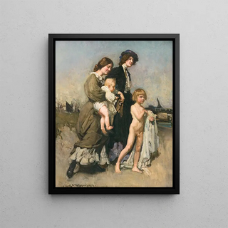 George Washington Lambert - The Holiday Group The Bathers.webp