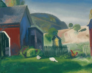 La Ferme et les Poules - George Wesley Bellows — widok dzieła