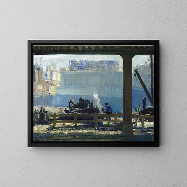 poranny niebieski - George Wesley Bellows — oprawiony obraz na ścianie