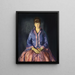 Emma w fioletowej sukni - George Wesley Bellows — oprawiony obraz na ścianie