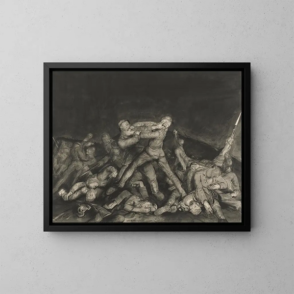 Fantom sierżanta Pelly - George Wesley Bellows — oprawiony obraz na ścianie
