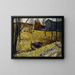 Młyny i stodoła z siana - George Wesley Bellows — oprawiony obraz na ścianie