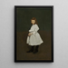 Mała dziewczynka w białym Queenie Burnett - George Wesley Bellows — oprawiony obraz na ścianie