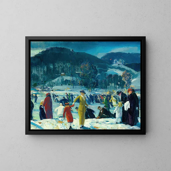 Miłość zimy - George Wesley Bellows — oprawiony obraz na ścianie