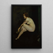 młoda nagą dziewczynę Mlle Leslie Hall - George Wesley Bellows — oprawiony obraz na ścianie