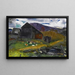 Stara stodoła, zacieniona dolina - George Wesley Bellows — oprawiony obraz na ścianie