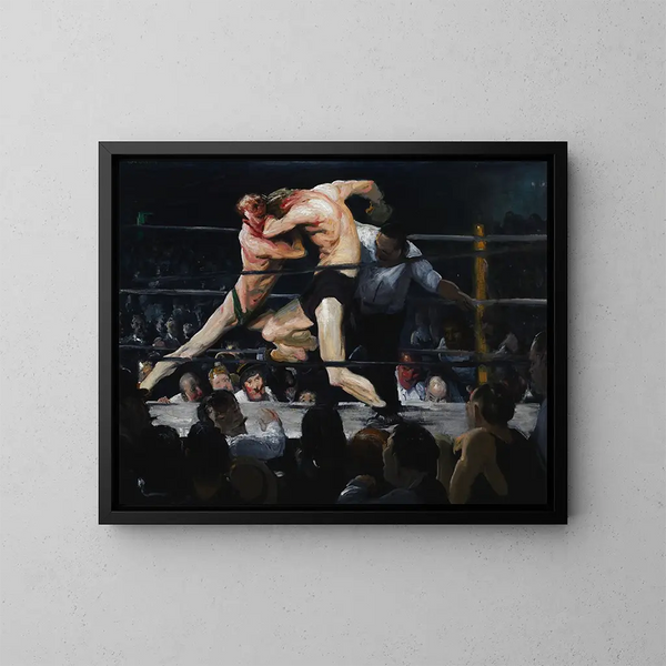 Jeleń u Sharkey's - George Wesley Bellows — oprawiony obraz na ścianie