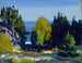 Le bosquet de Monhegan - George Wesley Bellows — widok dzieła