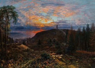 George William Mote - Sheep and cattle before Leith Hill Edinburgh.webp