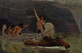 George de Forest Brush - The Moose Chase.webp
