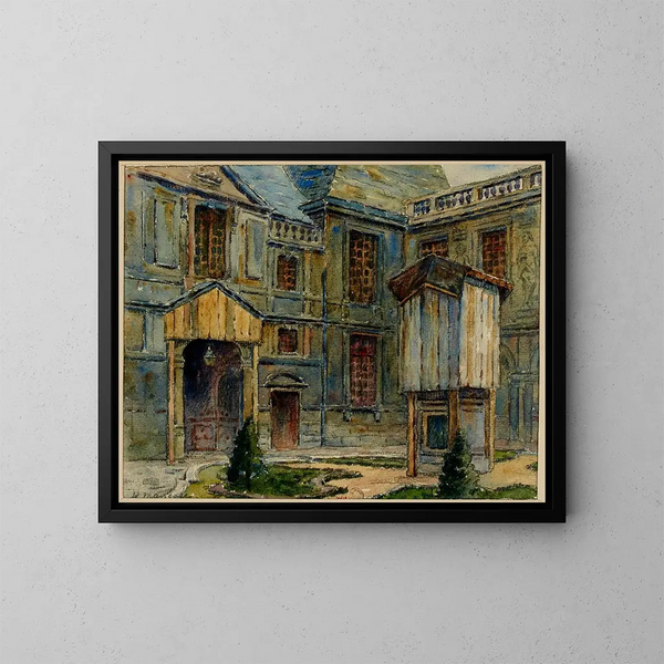Wnętrza muzeum Carnavalet, rue de Sévigné - Georges-Henri Manesse — oprawiony obraz na ścianie