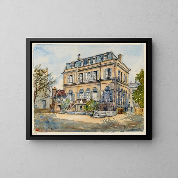 Hôtel de la princesse Belgiojoso, 28 rue du Montparnasse - Georges-Henri Manesse — oprawiony obraz na ścianie
