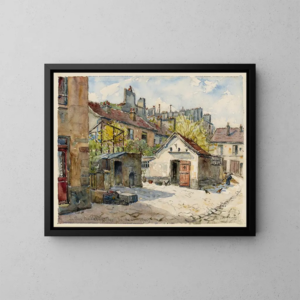 Le clos des Patriarches, 10 rue de l'Épée de Bois - Georges-Henri Manesse — oprawiony obraz na ścianie