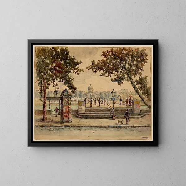 Passerelle des Arts - Georges-Henri Manesse — oprawiony obraz na ścianie