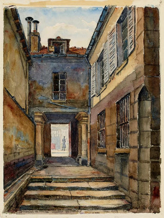 GeorgesHenri Manesse - Porche et passage intrieur de lentre du cimetire de Saint Mdard 41 rue Daubenton.webp