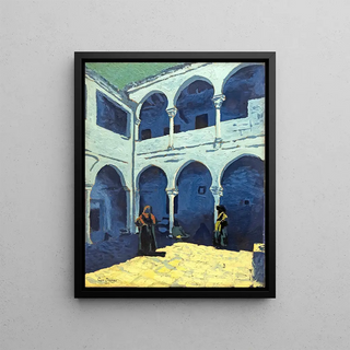 Georges Gaudion - Courtyard of a Moroccan riad.webp