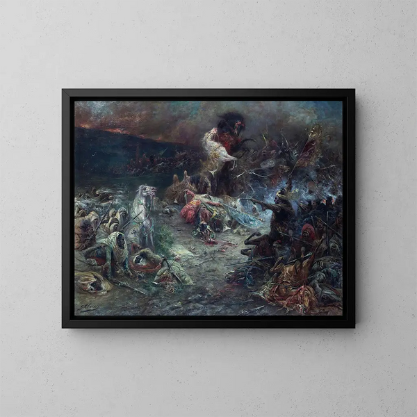 Le Carnage - Georges Jules Victor Clairin — oprawiony obraz na ścianie