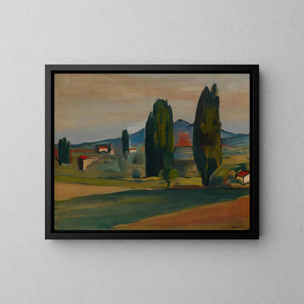 Près de Vaison, Vaucluse - Georges Kars — oprawiony obraz na ścianie
