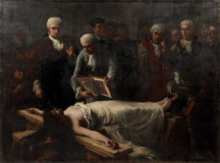Ekstatyczny w próbie ukrzyżowania z XVIII wieku - Georges Moreau de Tours — widok dzieła