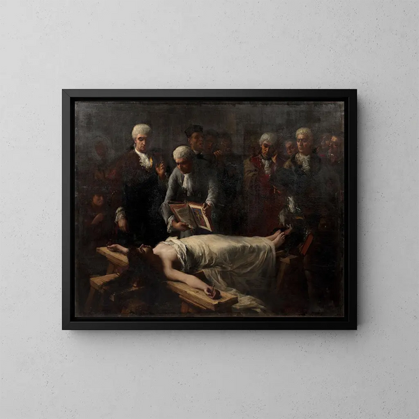 Ekstatyczny w próbie ukrzyżowania z XVIII wieku - Georges Moreau de Tours — oprawiony obraz na ścianie