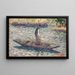 Rybak - Georges Seurat — oprawiony obraz na ścianie