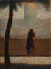 Mężczyzna oparty na balustradzie - Georges Seurat — widok dzieła