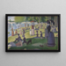 Niedziela po południu na Île de la Grande Jatte - Georges Seurat — oprawiony obraz na ścianie