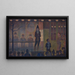 Parada cyrkowa - Georges Seurat — oprawiony obraz na ścianie