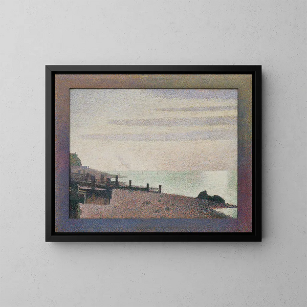 Wieczór w Honfleur - Georges Seurat — oprawiony obraz na ścianie