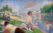 Studium końcowe dla Pływaków w Asnières - Georges Seurat — widok dzieła