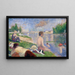 Studium końcowe dla Pływaków w Asnières - Georges Seurat — oprawiony obraz na ścianie