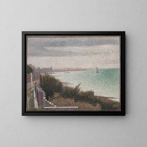 Wieczór w Grandcamp - Georges Seurat — oprawiony obraz na ścianie