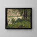 Brzeg rzeki z trawą - Georges Seurat — oprawiony obraz na ścianie