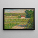 Dom z czerwonym dachem - Georges Seurat — oprawiony obraz na ścianie