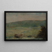 pejzażowy w Saint-Ouen - Georges Seurat — oprawiony obraz na ścianie