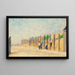 Robotników wbijających pale - Georges Seurat — oprawiony obraz na ścianie