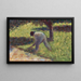 Wieśniaka z motyką - Georges Seurat — oprawiony obraz na ścianie
